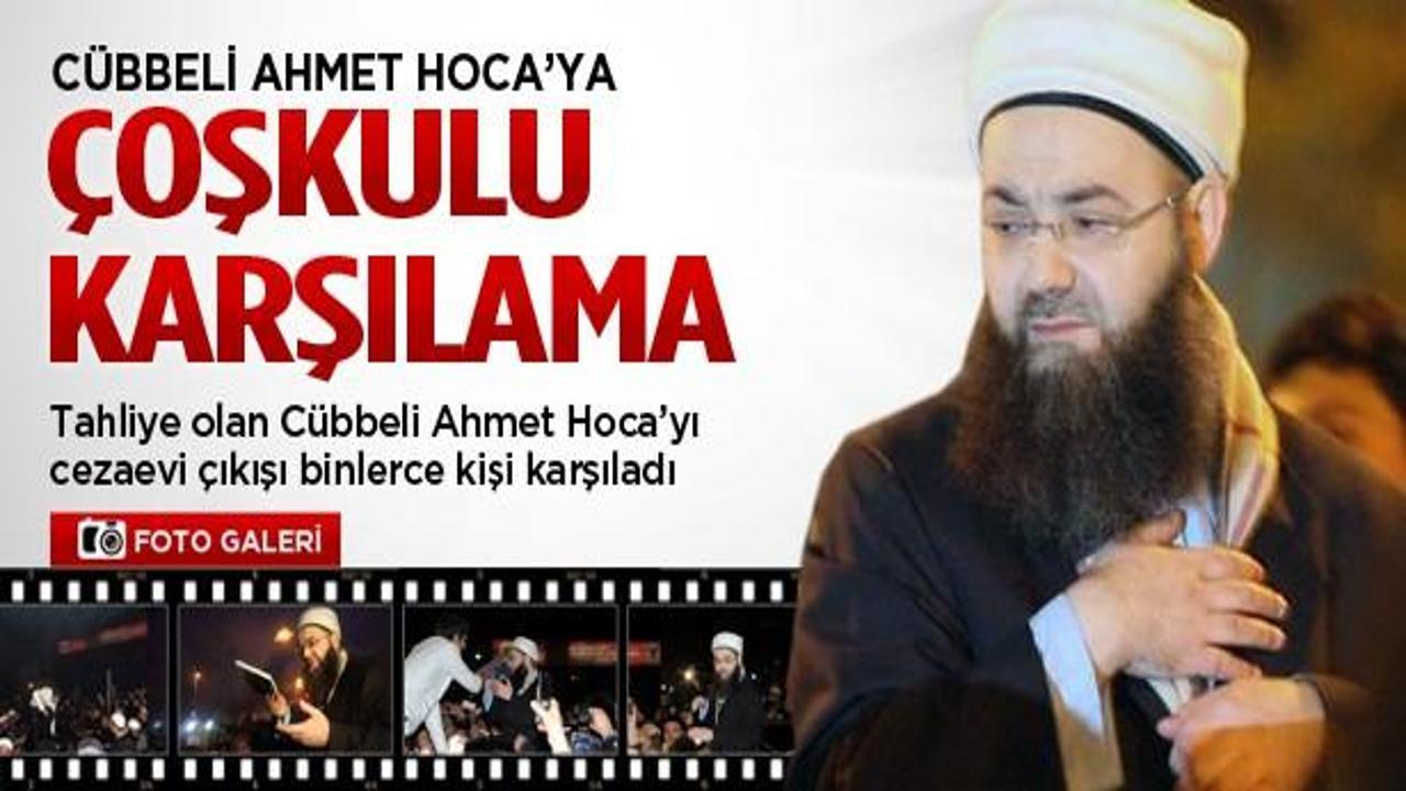 Cübbeli Hoca'ya coşkulu karşılama