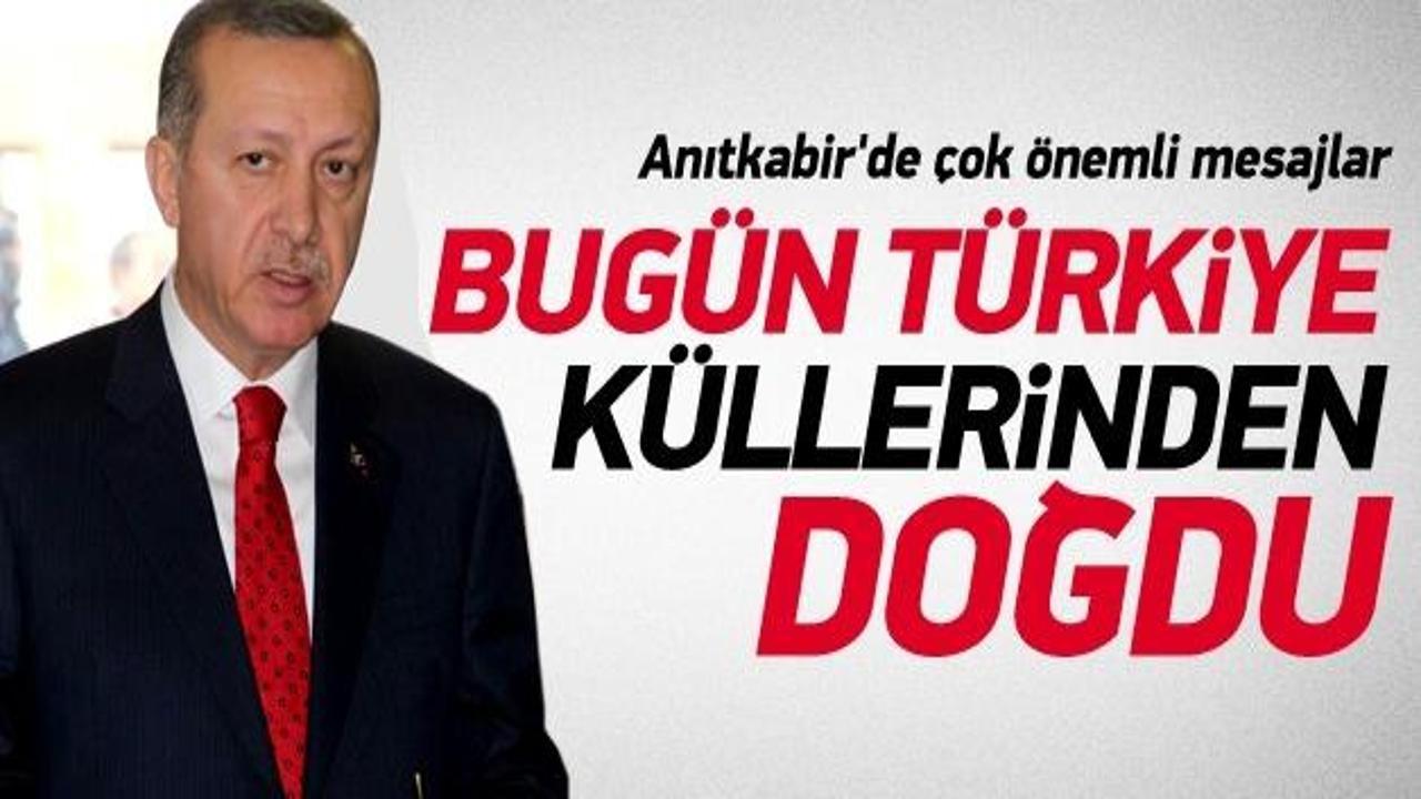 Cumhurbaşkanı Erdoğan Anıtkabir'de konuştu