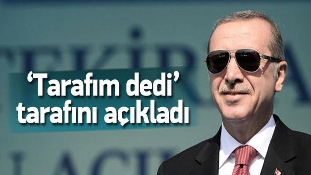 Cumhurbaşkanı Erdoğan: Ben tarafımı seçtim 