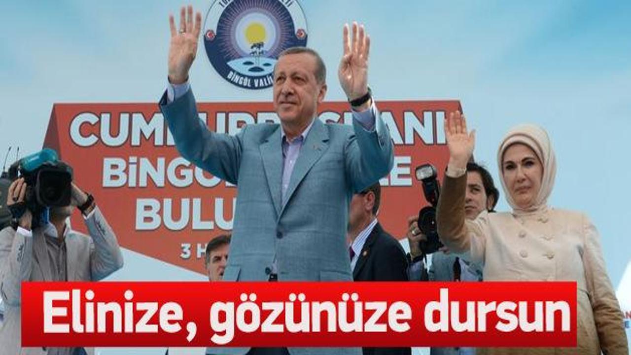 Cumhurbaşkanı Erdoğan Bingöl'de HDP'ye yüklendi