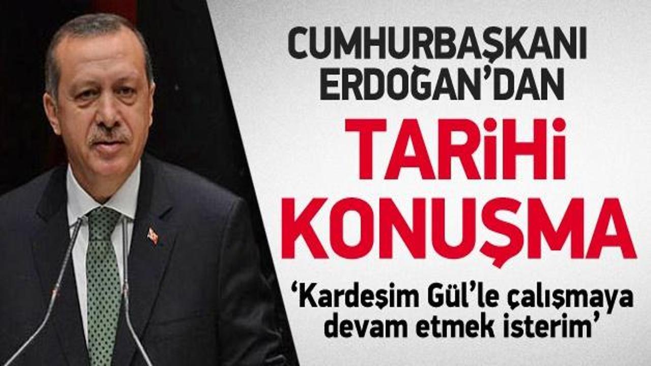 Cumhurbaşkanı Erdoğan Köşk'te konuştu
