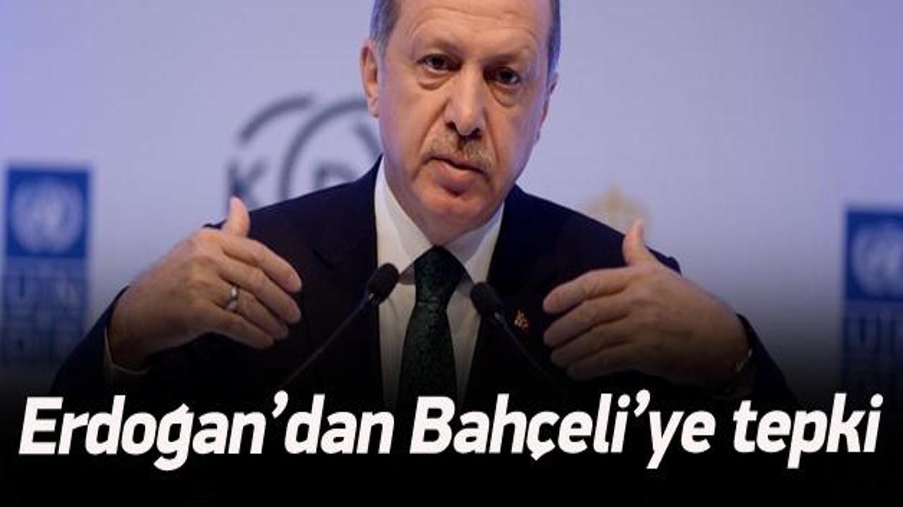 Cumhurbaşkanı Erdoğan'dan Bahçeli'ye sert tepki