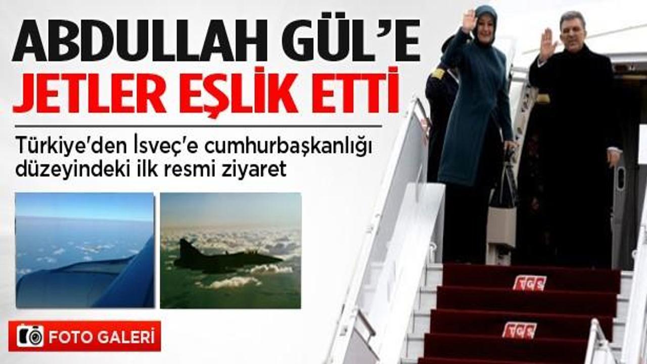 Cumhurbaşkanı Gül'e jetler eşlik etti