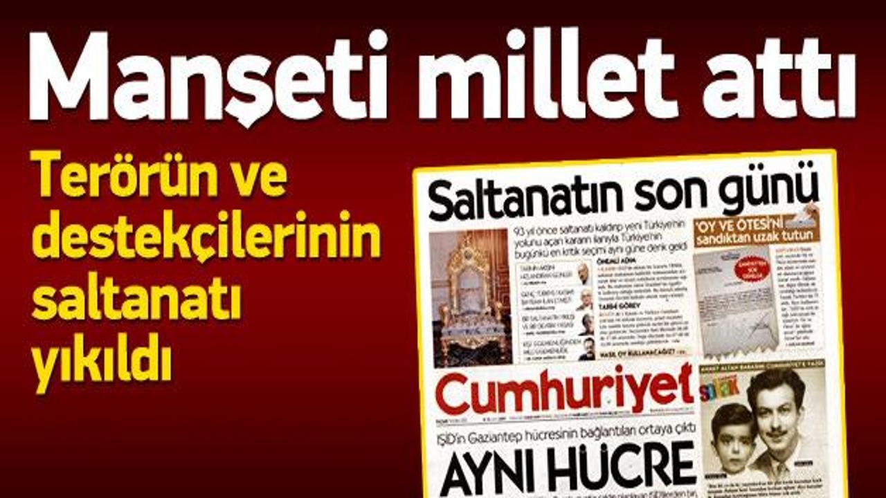 Cumhuriyet'in 'saltanat' manşeti yalan oldu