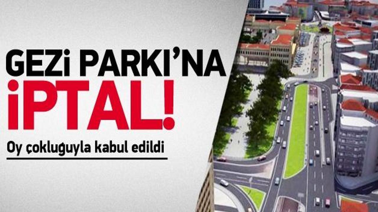 Danıştay'dan Gezi Parkı'na iptal
