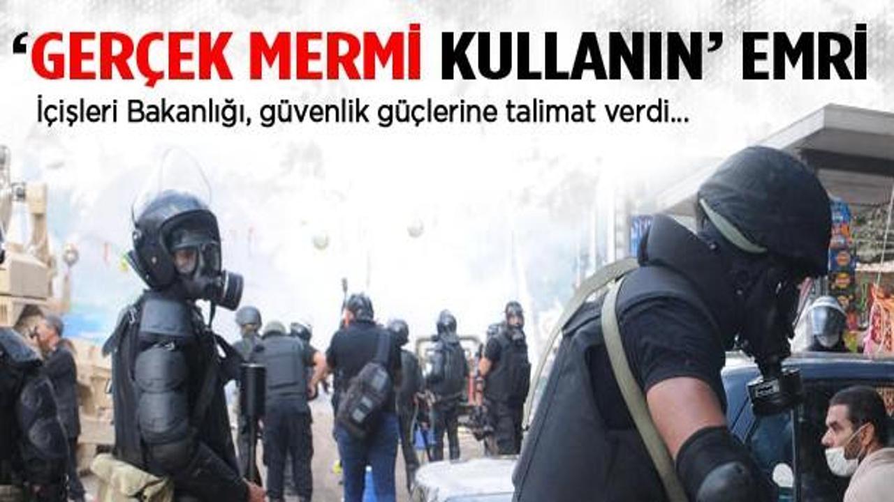 Darbecilerden 'Gerçek mermi kullanın' emri