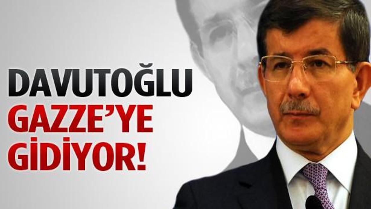 Davutoğlu Gazze'ye gidiyor