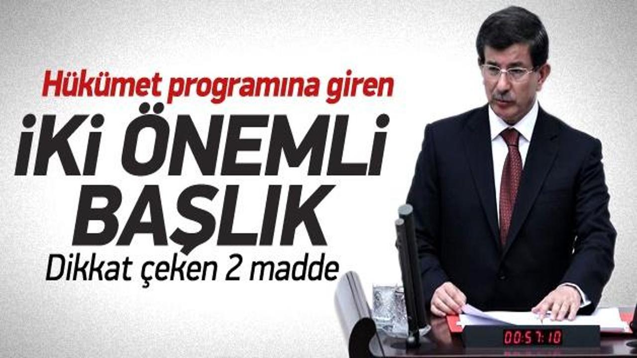Davutoğlu hükümet programını okudu