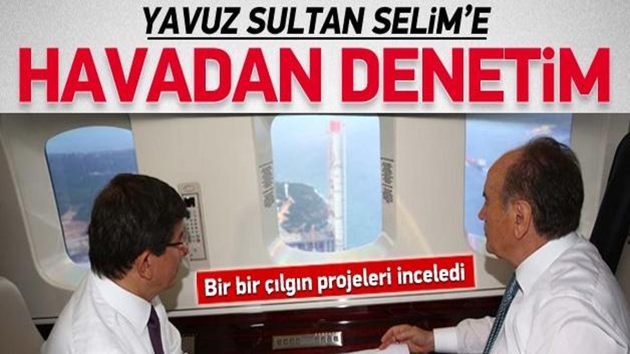 Davutoğlu İstanbul'u havadan denetledi