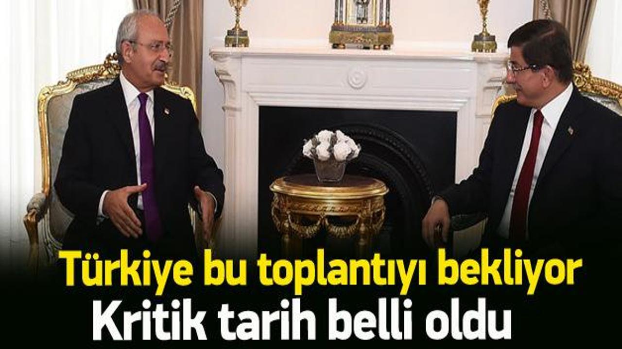 Davutoğlu Kılıçdaroğlu görüşmesi Perşembe günü