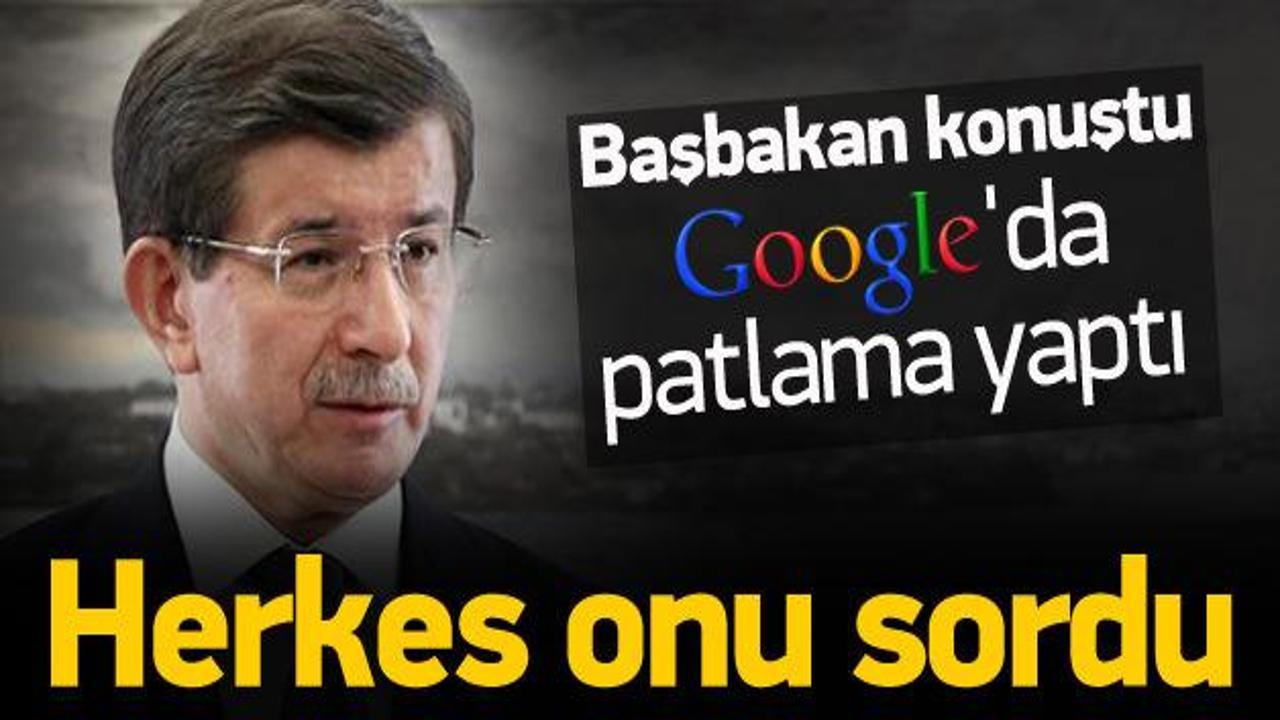 Davutoğlu konuştu, herkes Google'a onu sordu