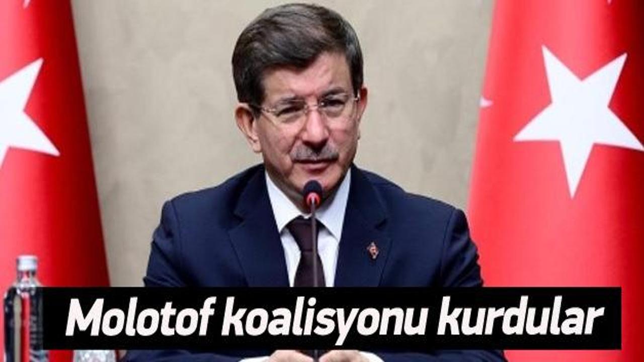 Davutoğlu: HDP, CHP ve MHP molotofçudur