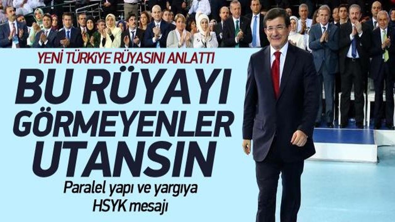 Davutoğlu, yeni Türkiye rüyasını anlattı