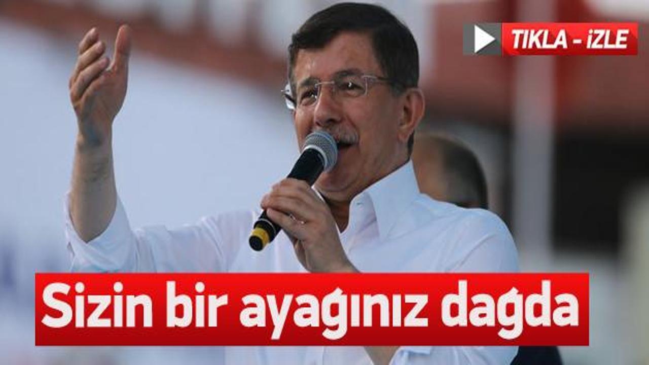 Davutoğlu'ndan Çorum'da HDP'ye tepki