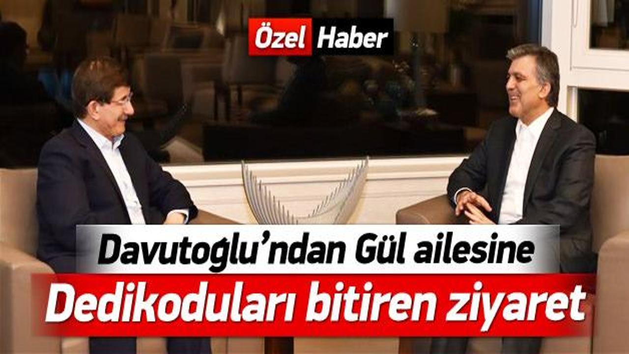 Davutoğlu'ndan Gül'e dedikoduları bitiren ziyaret