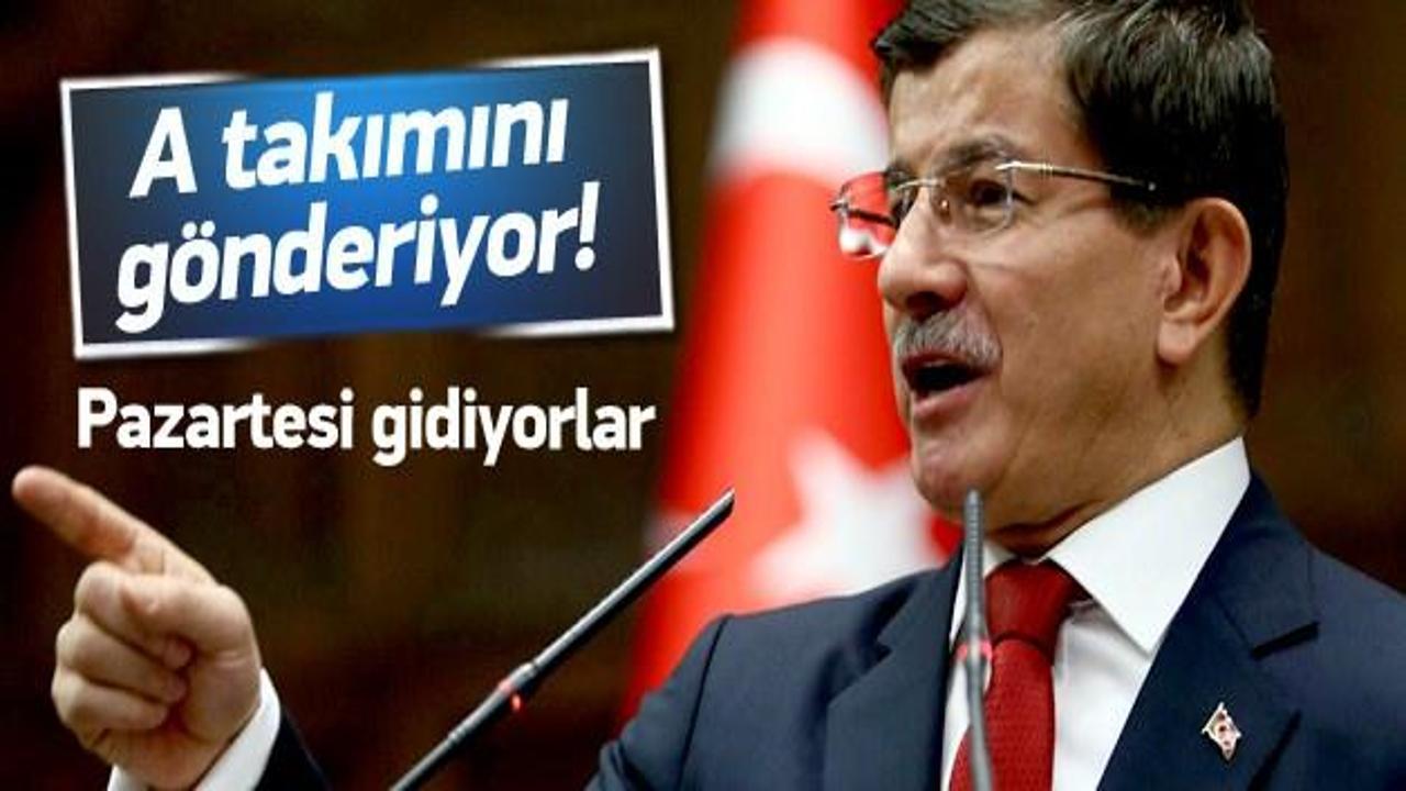 Davutoğlu'nun A takımı yola &ccedil;ıkıyor