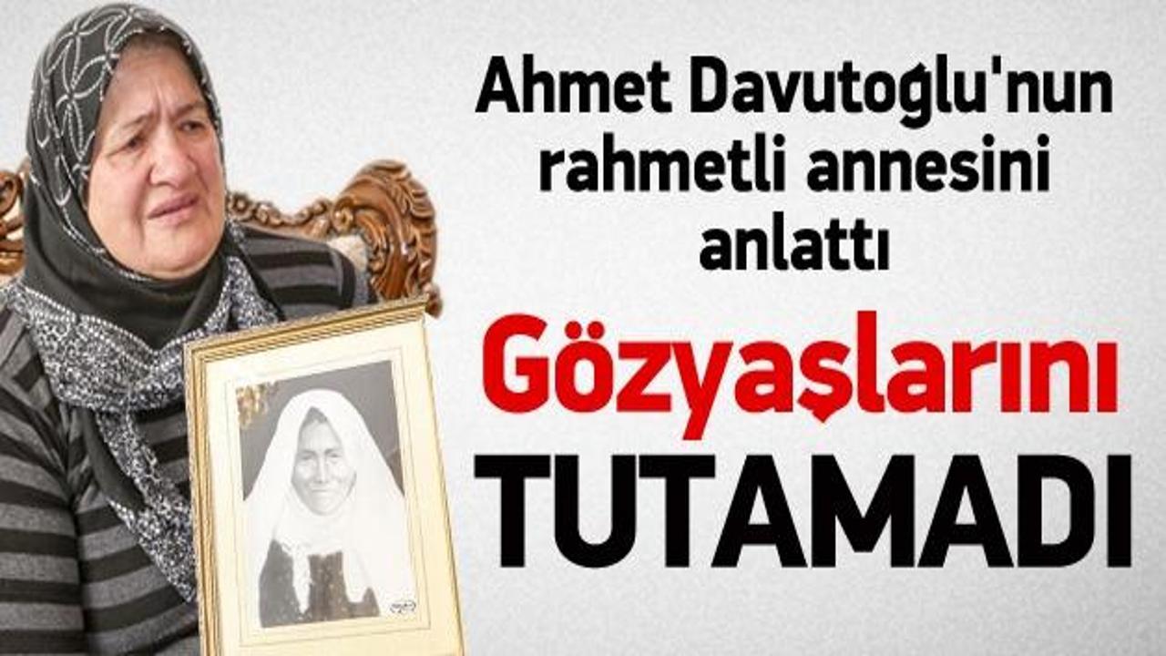 Davutoğlu'nun fotoğrafını gözyaşlarıyla anlattı