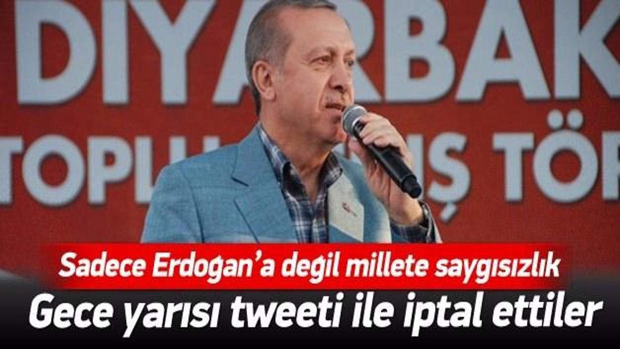 DBP'den tweet ile Erdoğan'ı karşılamayın talimatı