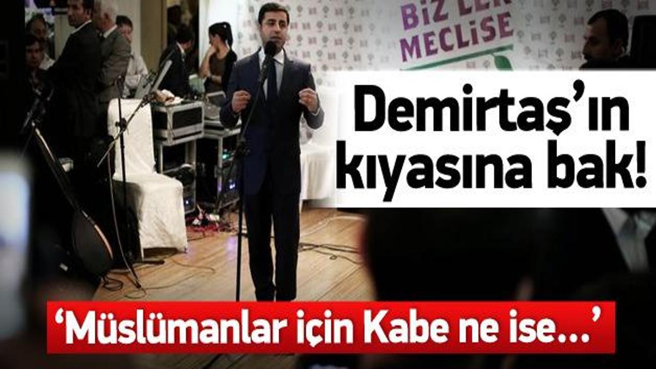 Demirtaş'tan tepki çeken 'Kabe' benzetmesi