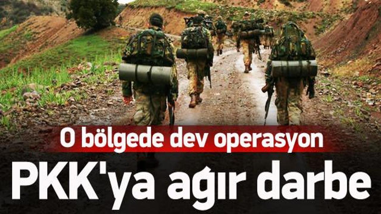 Dev operasyonda PKK'ya ağır darbe
