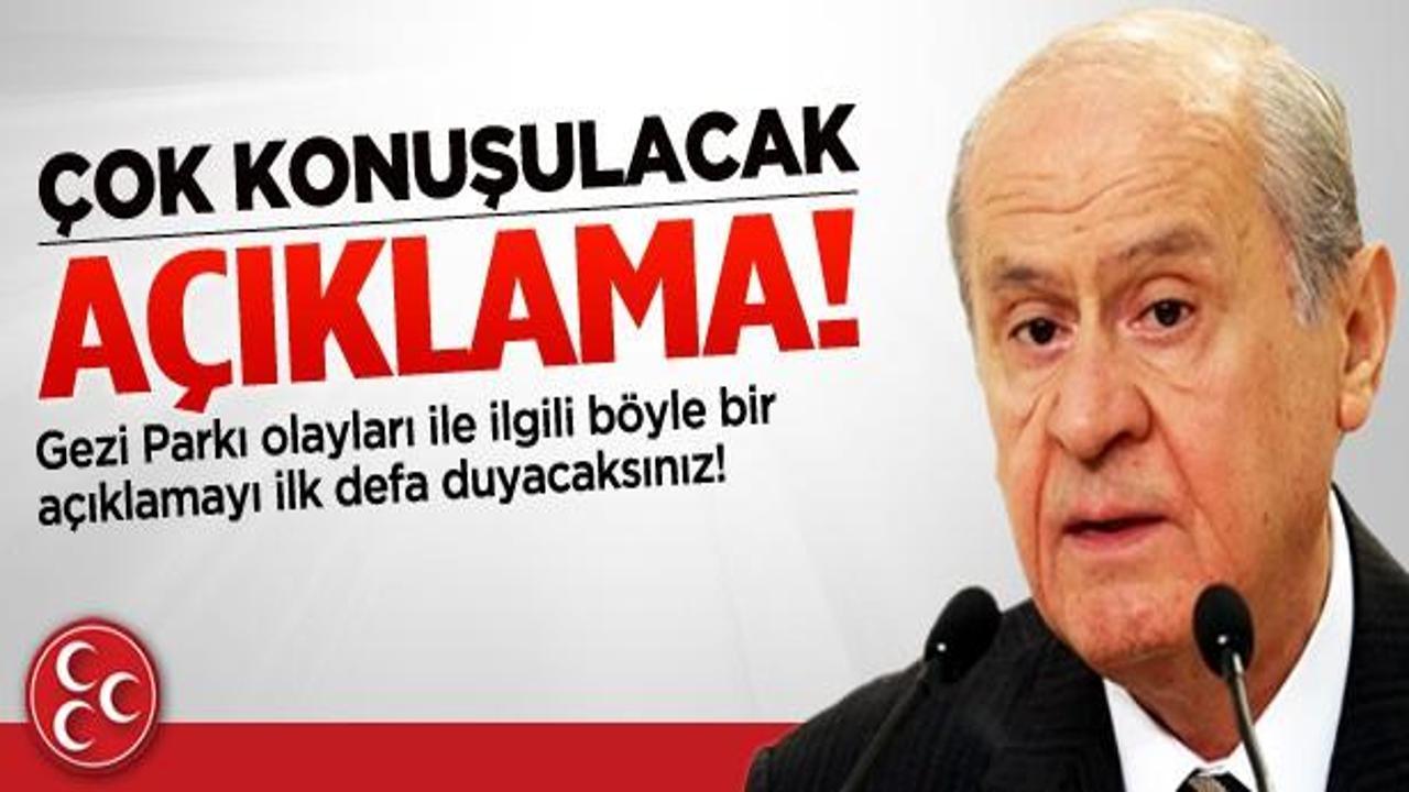 Devlet Bahçeli: Gezi'nin arkasında PKK var