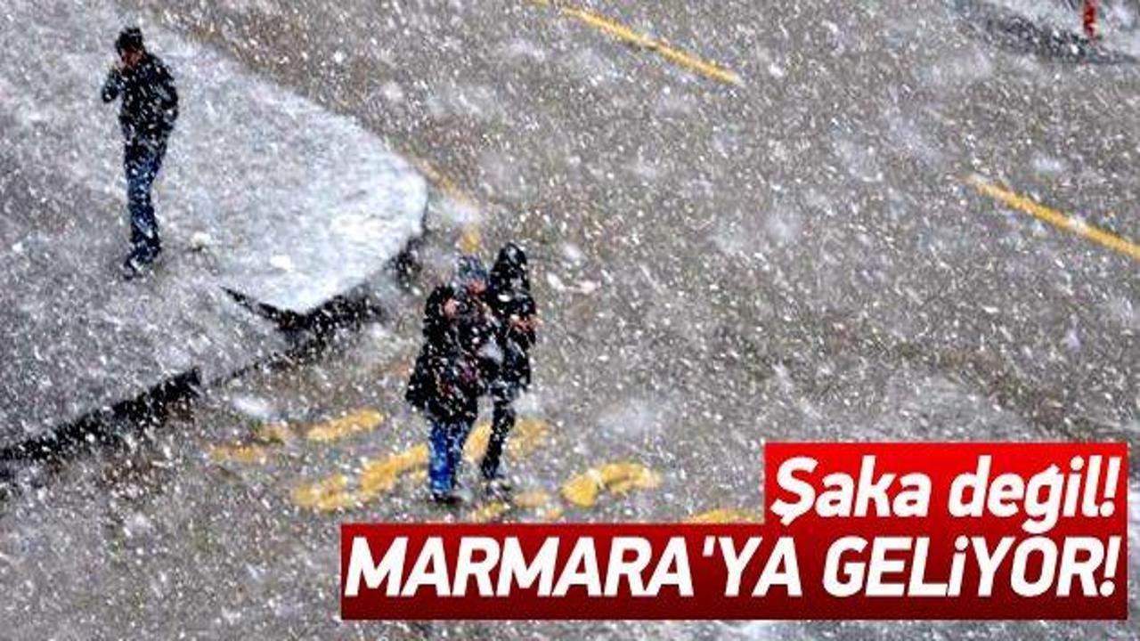 Dikkat! Marmara'ya kar geliyor!