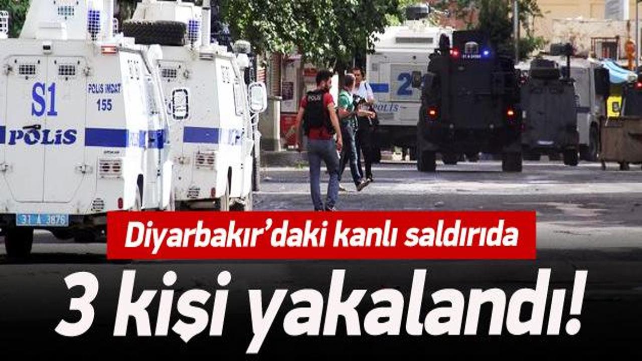 Diyarbakı'daki saldırıda 3 kişi  yakalandı