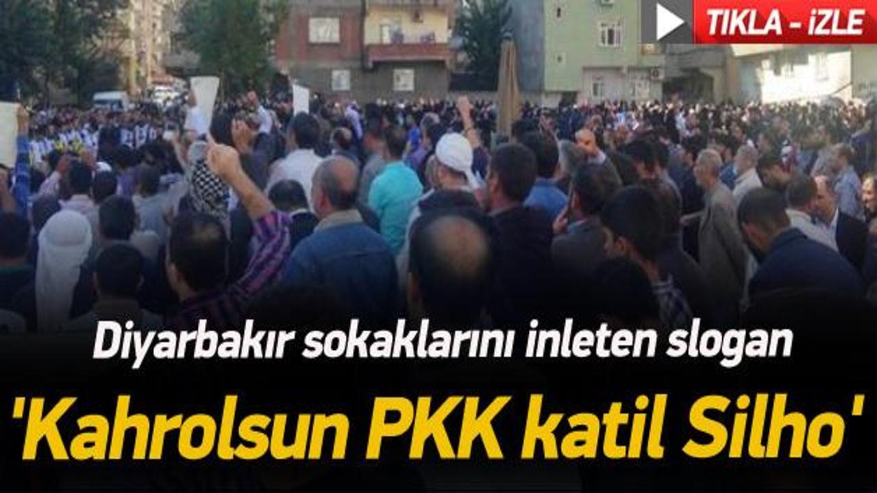 Diyarbakır sokaklarında 'Kahrolsun PKK' sloganları