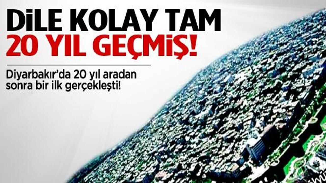 Diyarbakır'da 20 yıl sonra bir ilk yaşandı!