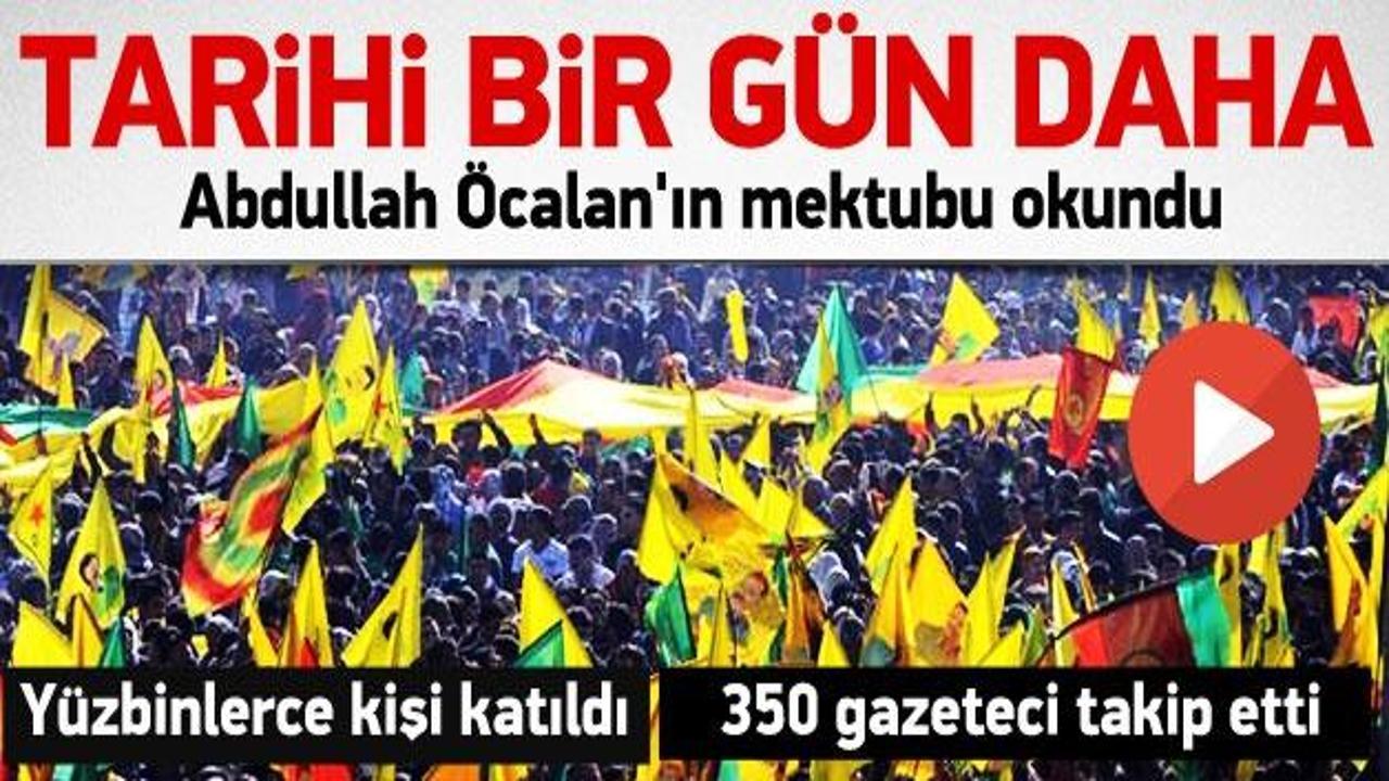 Diyarbakır'da yüzbinlere Öcalan'ın mektubu okundu