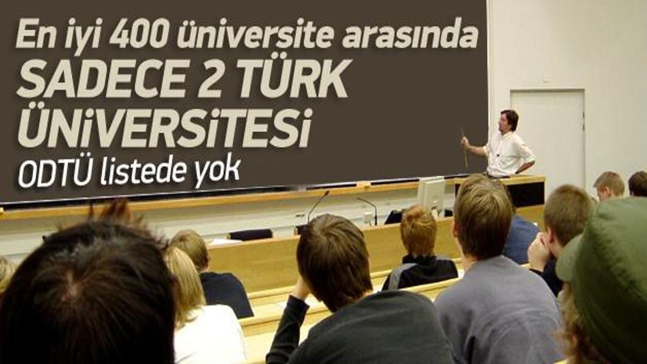 Dünya Üniversiteleri arasında 2 Türk üniversitesi