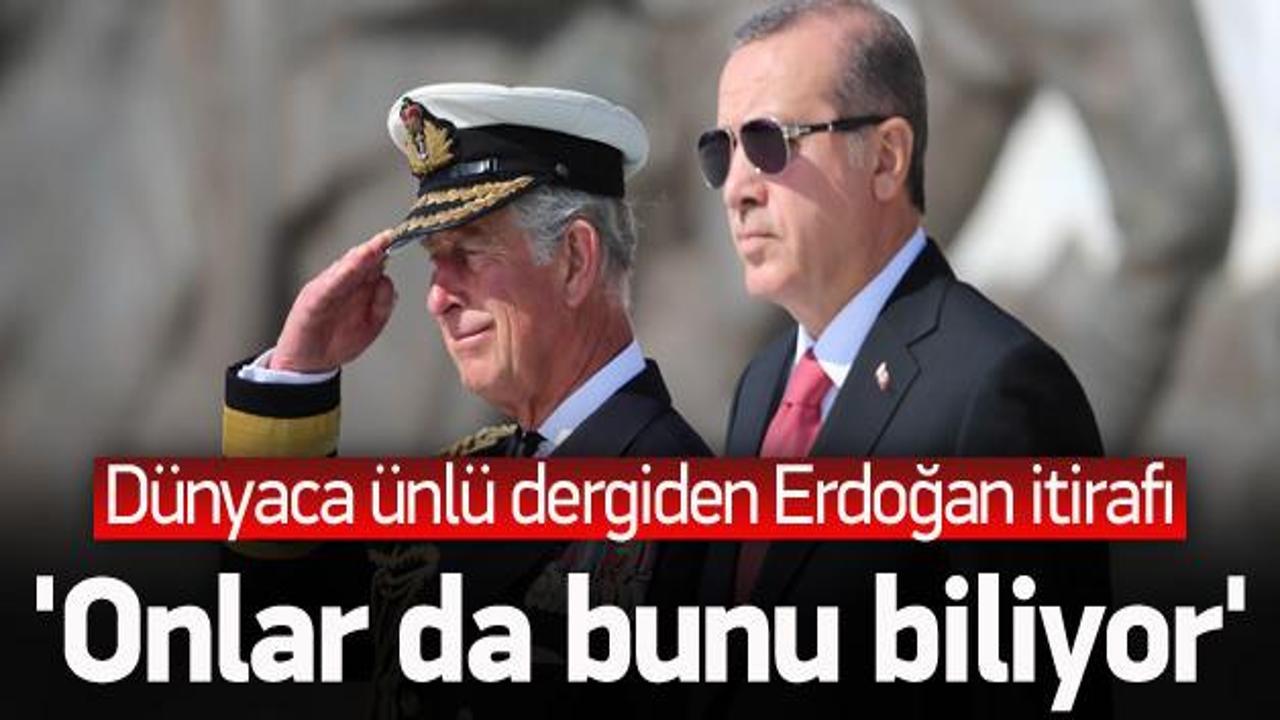 Dünyaca ünlü dergiden 'Erdoğan' itirafı