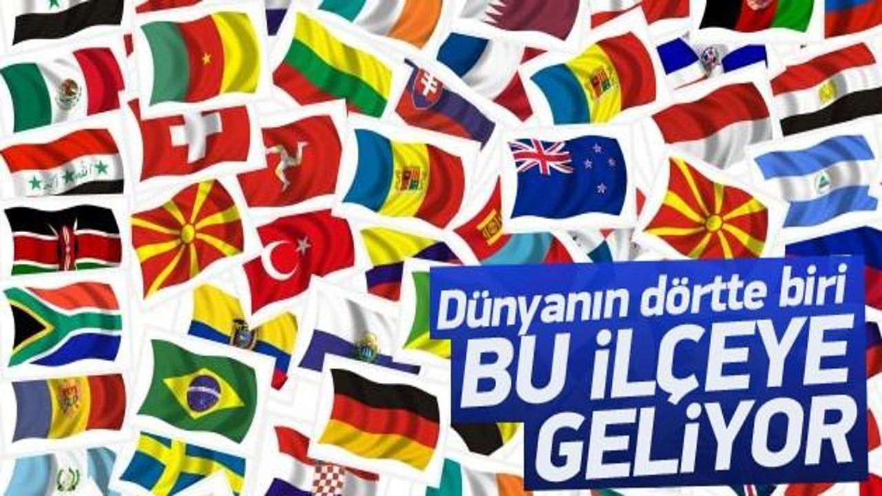 D&uuml;nyanın d&ouml;rtte biri bu il&ccedil;eye geliyor
