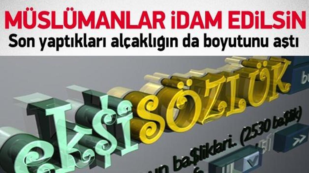 Ekşi Sözlük'te Mısır'daki idamlar uygulansın kampanyası