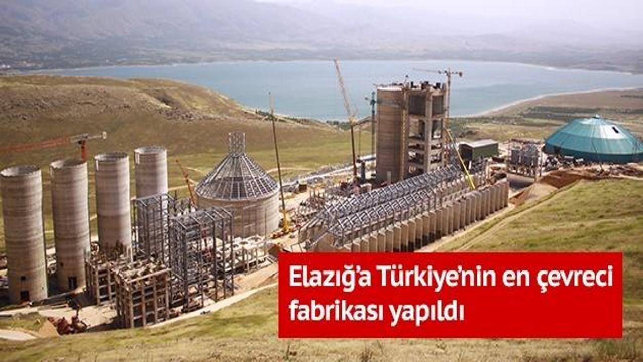 Elazığ'a Türkiye'nin en çevreci fabrikası