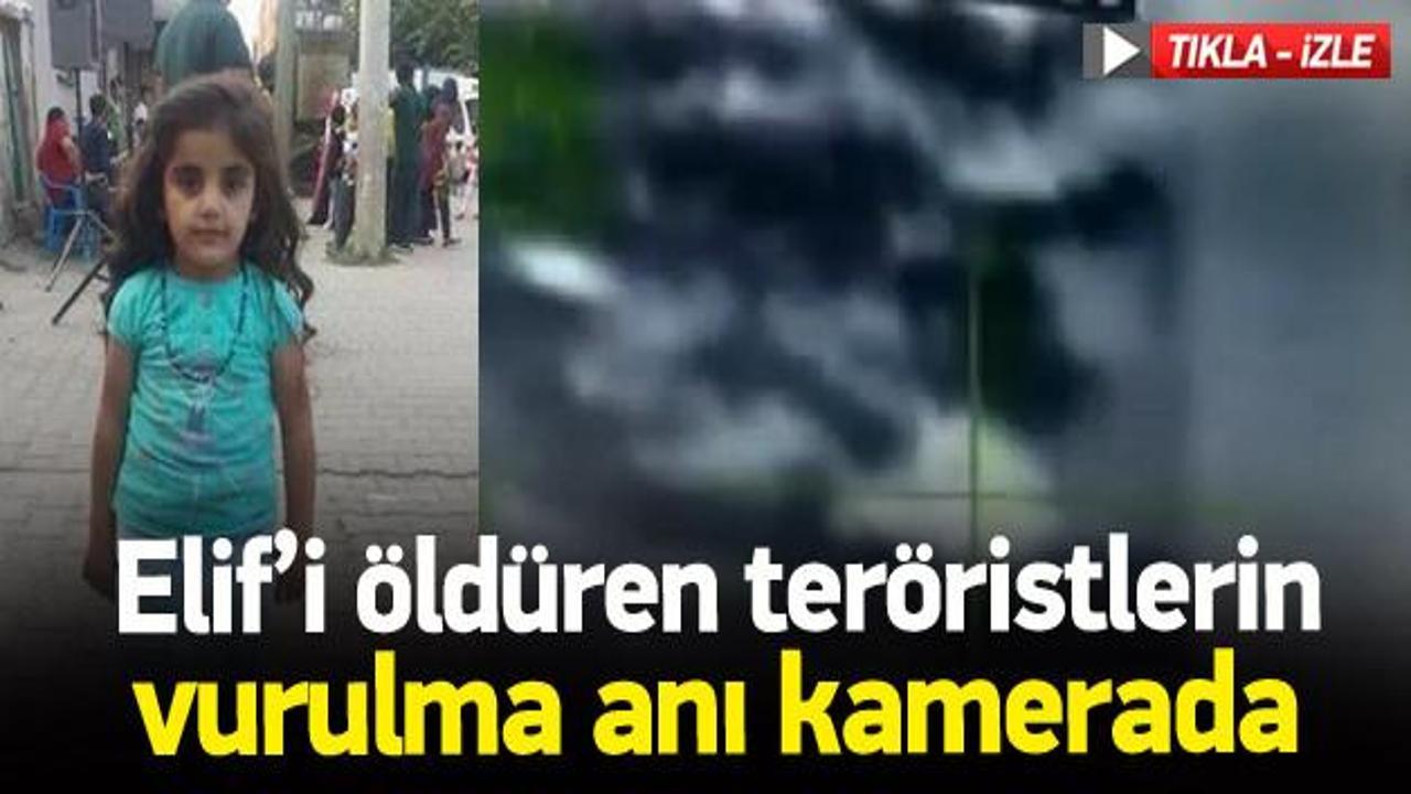 Elif'i &ouml;ld&uuml;ren ter&ouml;ristlerin vurulma anı