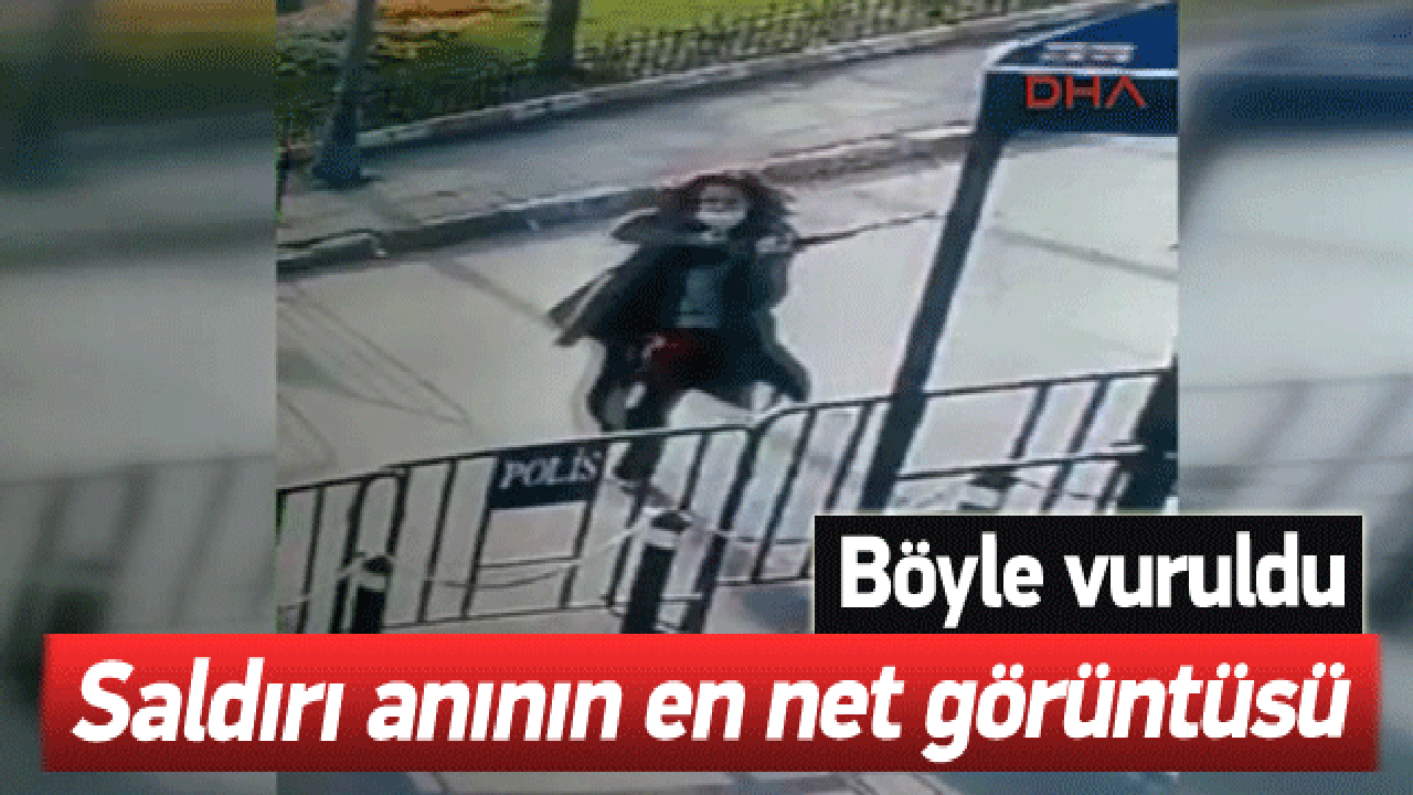 Emniyete saldıran ter&ouml;ristin en net g&ouml;r&uuml;nt&uuml;s&uuml;