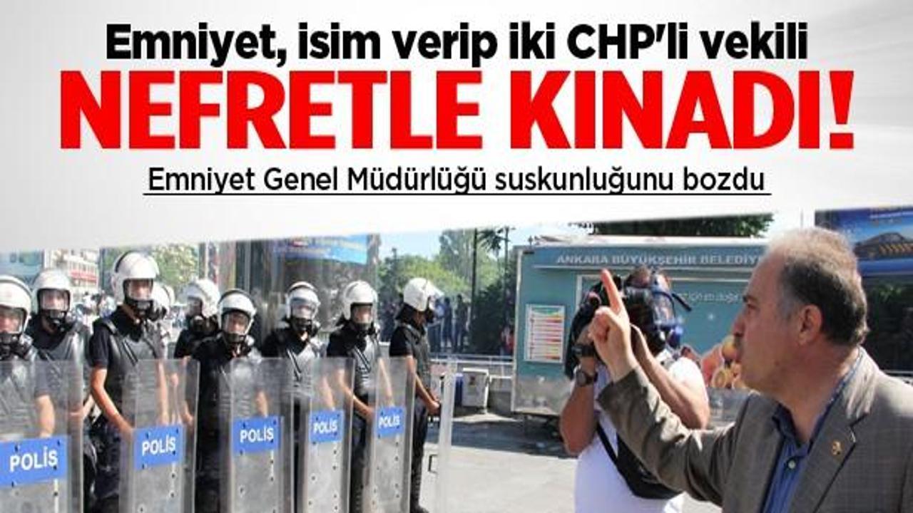 Emniyet'ten CHP'li vekilin sözlerine sert tepki