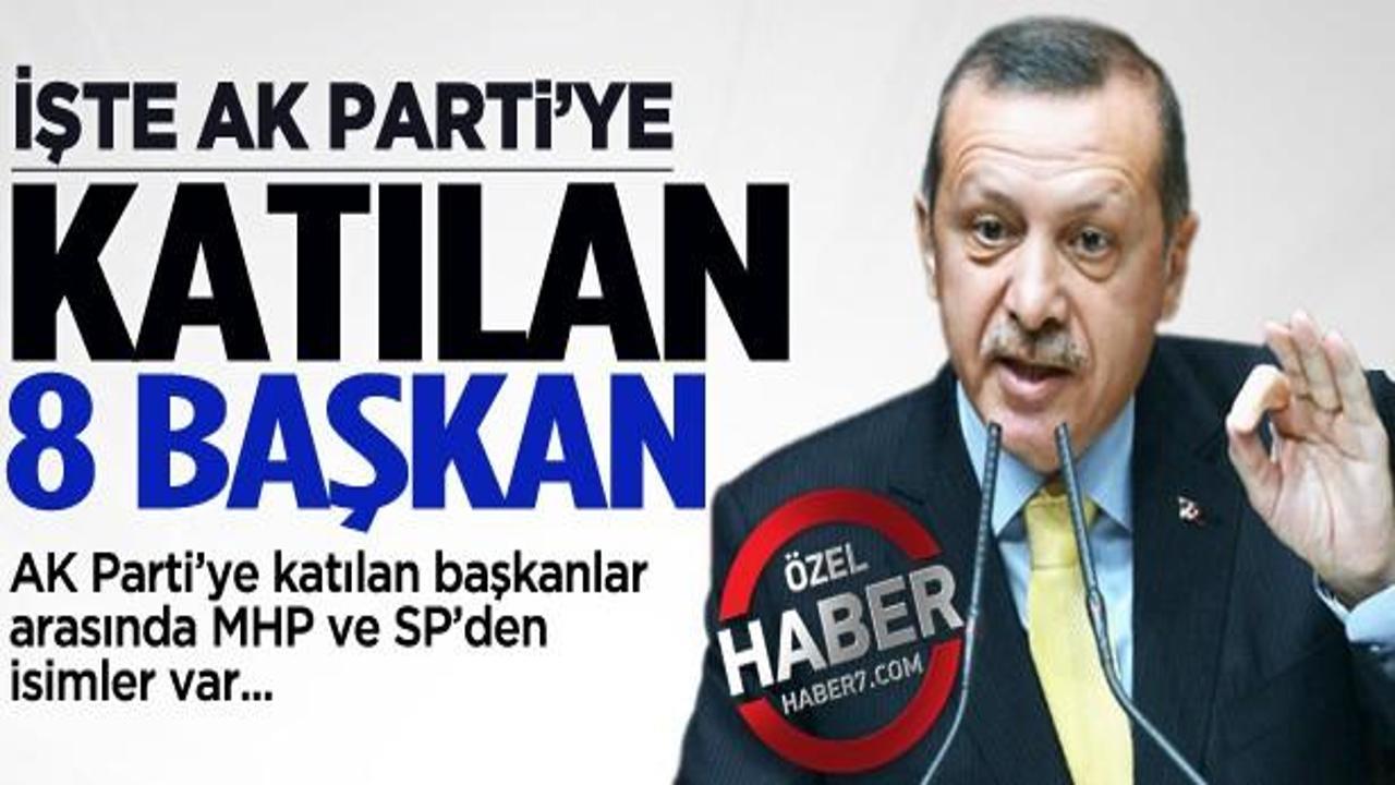 Erdoğan: 8 belediye AK Parti'ye katılıyor