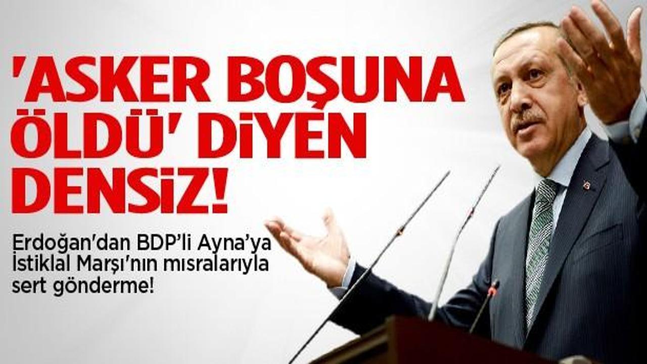 Erdoğan: 'Asker boşuna öldü' diyen densiz...