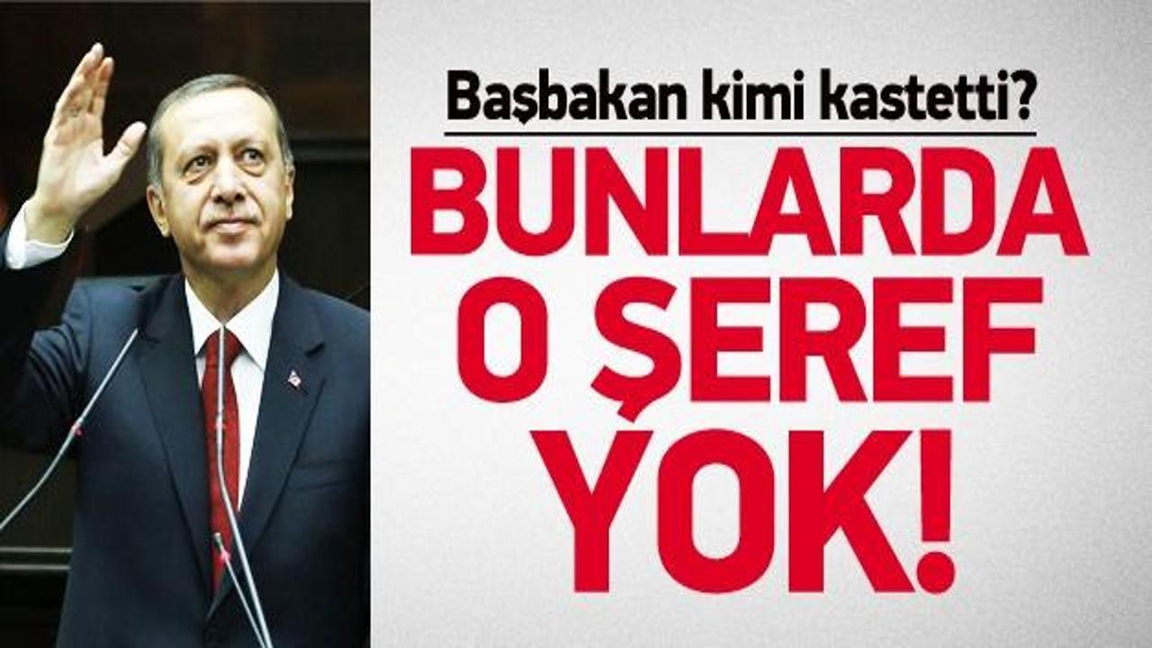 Erdoğan: Bunlarda o şeref yok!