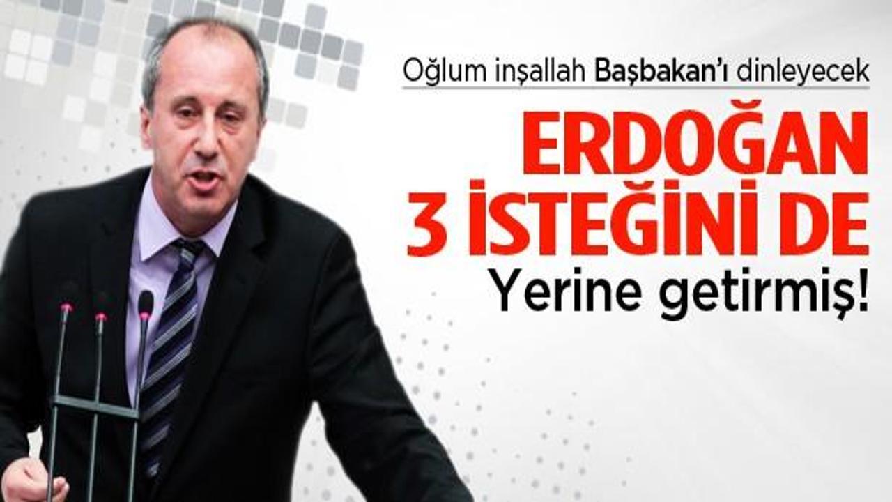 Erdoğan, CHP'li İnce'yi hiç geri çevirmemiş!