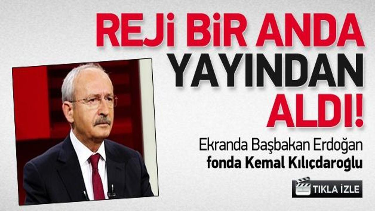 Erdoğan çıkınca Kılıçdaroğlu'nu yayından aldılar