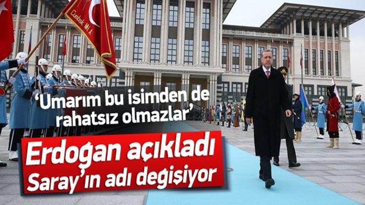 Erdoğan: Saray, Cumhurbaşkanlığı Külliyesi olacak