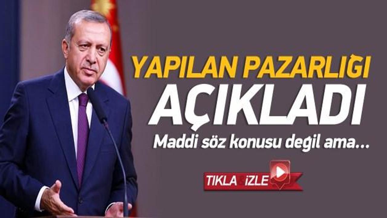 Erdoğan: Diplomasi pazarlığı yapıldı