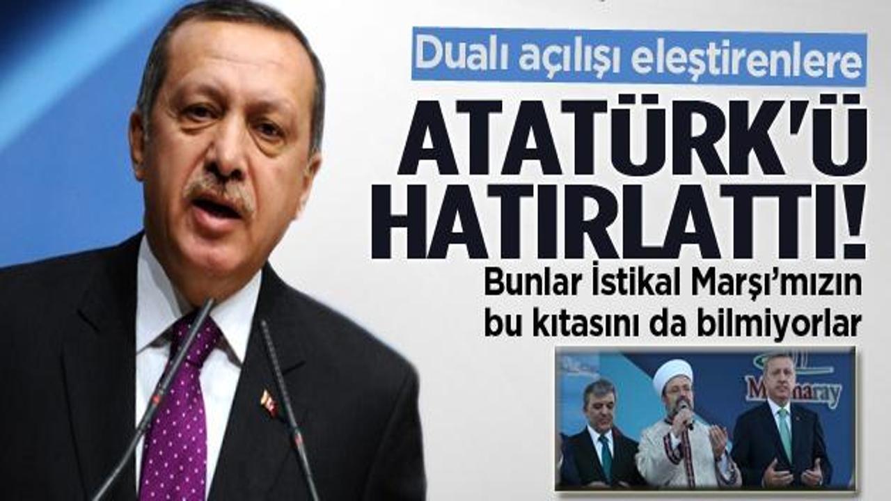 Erdoğan, dualı açılışı eleştirenlere ne dedi?
