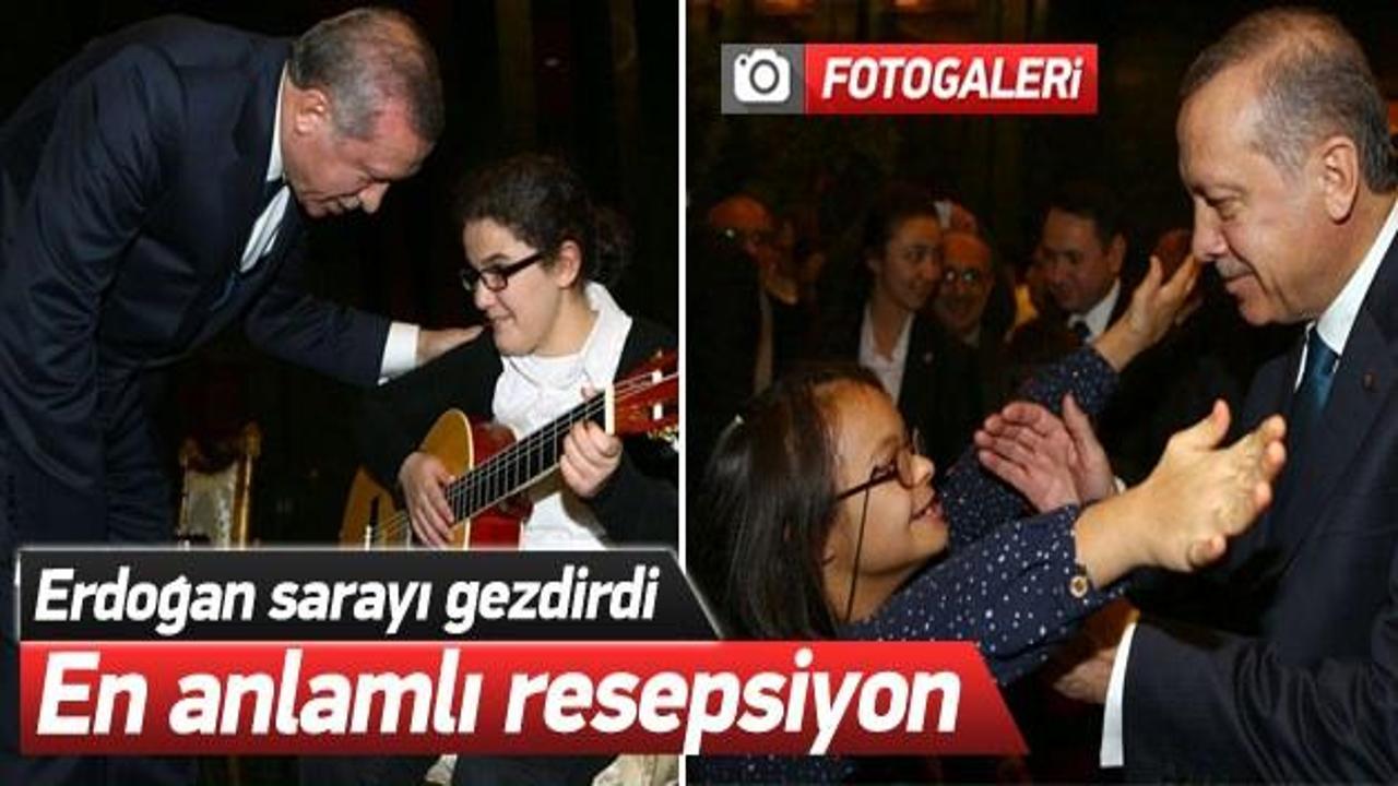 Erdoğan engellileri misafir etti