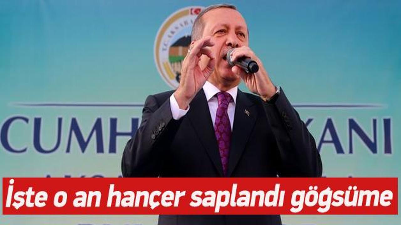 Erdoğan: Hançer saplandı göğsüme