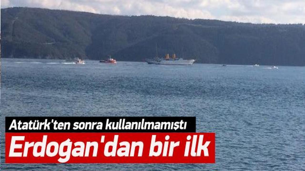 Erdoğan ilk kez bir konuğu Savarona'da ağırladı