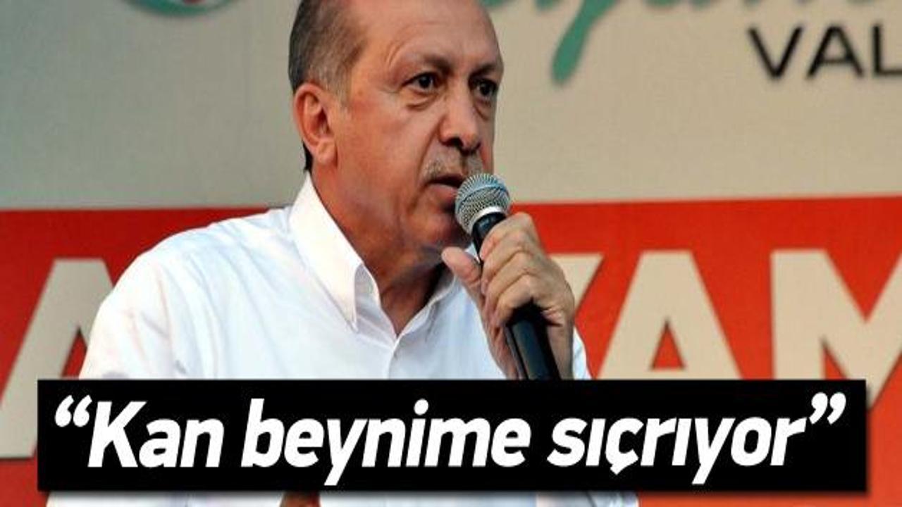 Erdoğan: Kan beynime sıçrıyor!